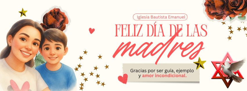 Portada de Facebook Día de las Madres Collage Moderno Floral color Rojo